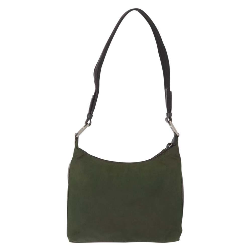 Prada Nylon Shoulder Bag Khaki Green